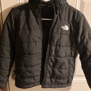 The North Face Kids Charcoal Puffer Jacket
